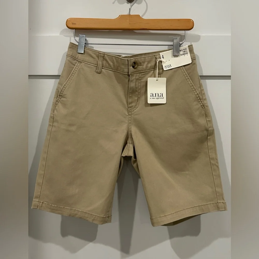 A.N.A. Mid Rise Bermuda Shorts - Picture 2 of 3